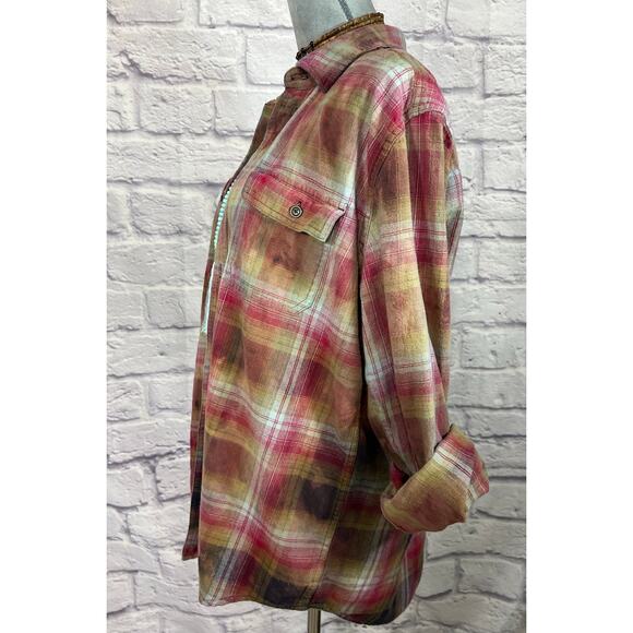Reworked/upcycled flannel shirt - Picture 4 of 7